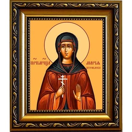 Мария Журавлева преподобномученица. Икона на холсте.