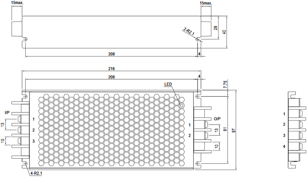 Преобразователь DC-DC модульный Mean Well RSD-300D-24