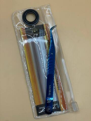 Пинцет профессиональный для ресниц Global Fashion, №180