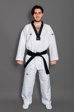 Добок WT Tusah EZ-Fit Lite Uniform Black V-neck Dan