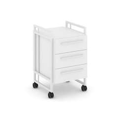 Rift Direct Тумба мобильная RF.TMR-001 Белый Бриллиант/Металл Белый/Белый Ручки 424*500*680