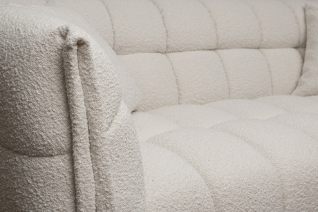 Диван двухместный Прато(GD/Prato) букле экрю Orso-ECRU 204x106xx75см Garda Decor