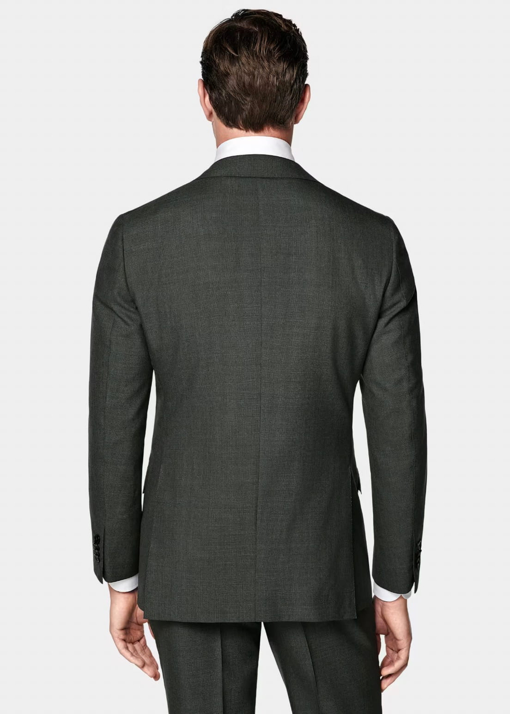 Мужской костюм двойка (серо-зеленый) Б61