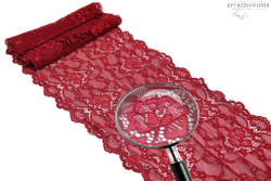 Эластичное кружево, ОПТ, темно-красный, 20,5 см (Арт.: EK-1005), м