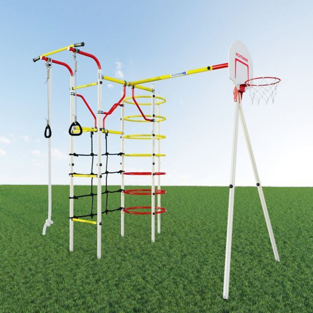 Спортивно-игровой комплекс Romana Космодром (R.103.21.04 ) NEW + Качели цепные 1.Д-26.02