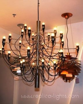 replica Flos Model 2097 30 Small Modern Chandelier by Gino Sarfatti
