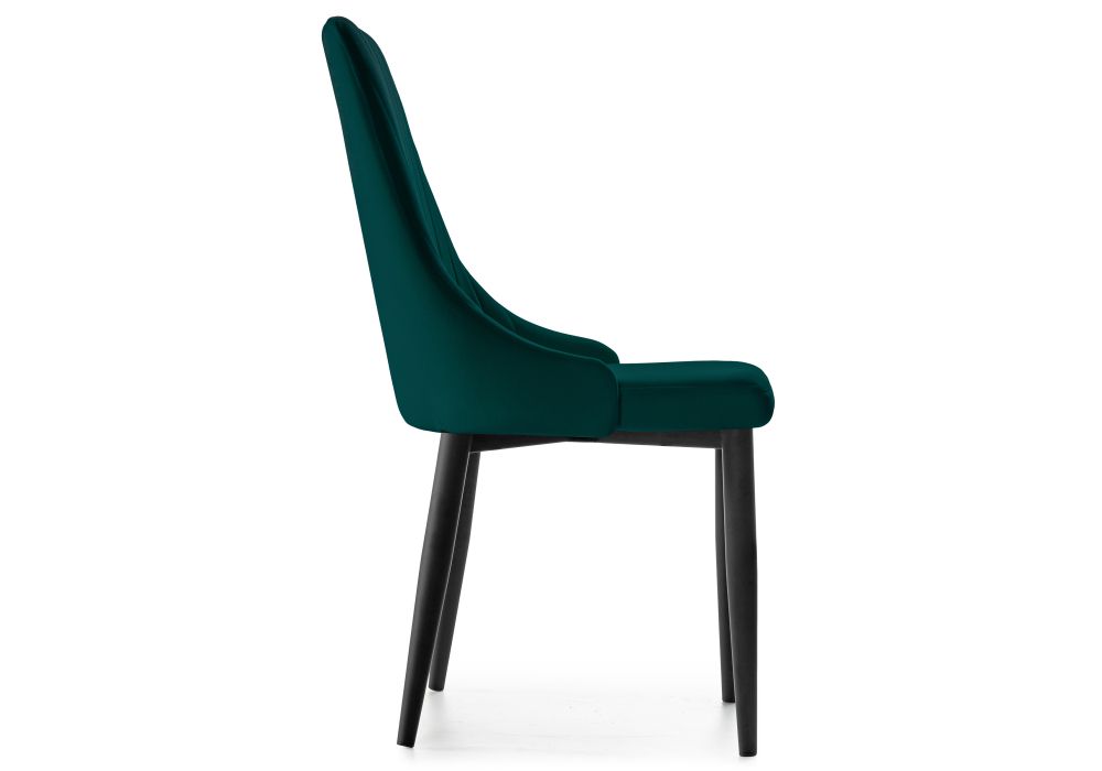 Стул на металлокаркасе Kora green / black