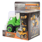 Машинка-конструктор Abtoys Cпецтехника "Городские службы" Мусоровоз с контейнером с отверткой
