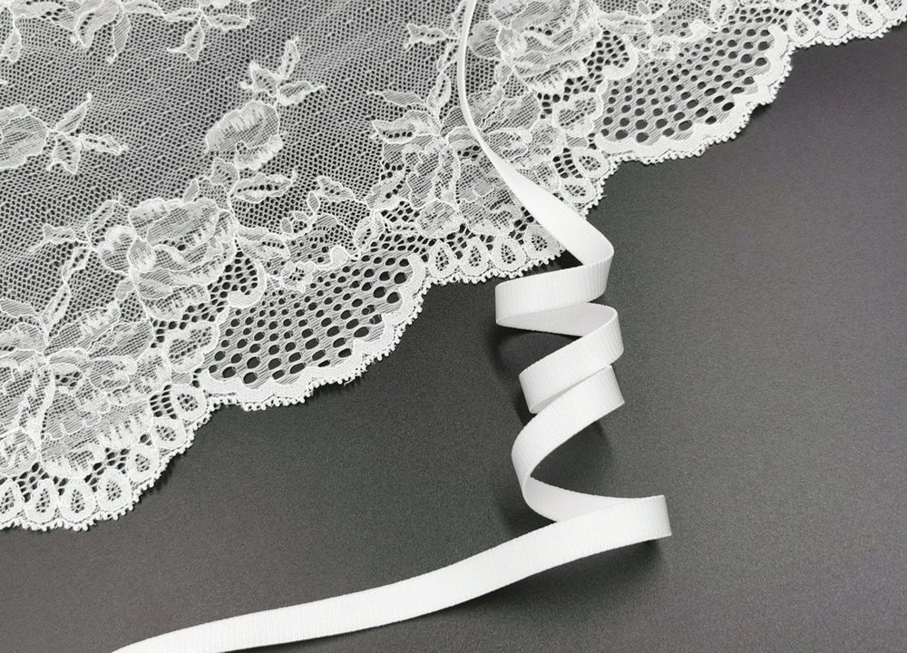 _Бретелечная резинка без фестонов, 10мм, белый, (Арт: BR640/10-001), м