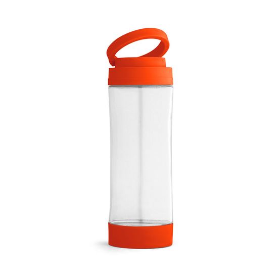 QUINTANA. Стеклянная спортивная бутылка с крышкой из PP 390 мл