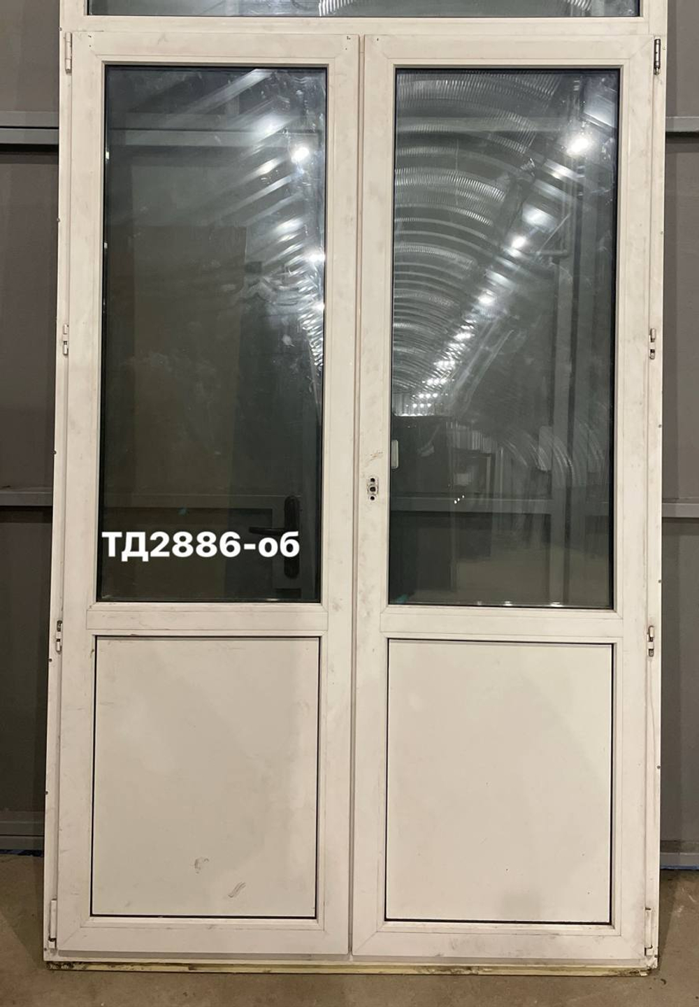 Дверь Пластиковая Б/У 223(в) х 144(ш) Штульповая (Балконный блок)