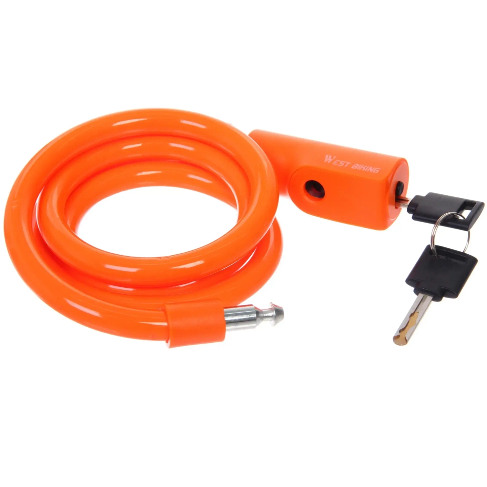 Замок велосипедный тросовый West biking, YP0705100