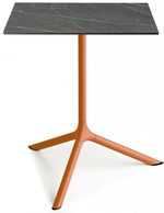 Стол ламинированный обеденный складной Scab Design Tripe Maxi Folding, терракотовый, черный мрамор Сахара