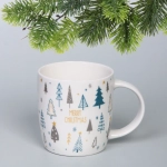 Кружка керамическая 330мл «Морозная фантазия», микс рисунков