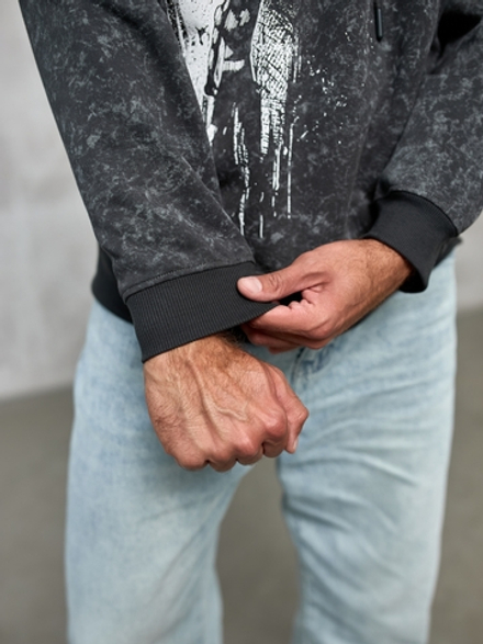 Толстовка демисезонная мужская LEGENDA Череп графит