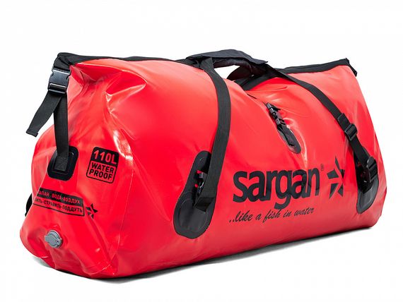 Гермосумка Sargan Капля длина 110 см объем 125 л красная