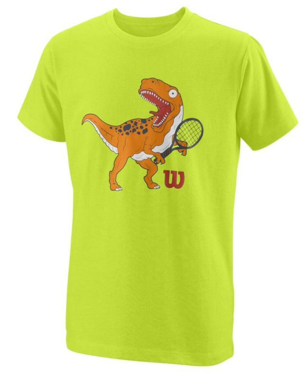 Футболка для мальчика теннисная Wilson Trex Tech Tee - lime popsicle