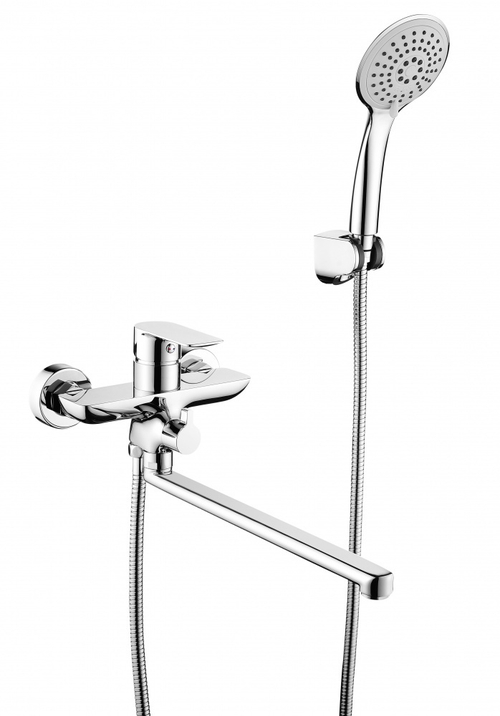 21141 Смеситель од. для ванны дл. (ХРОМ) GANZER  (8/1шт)