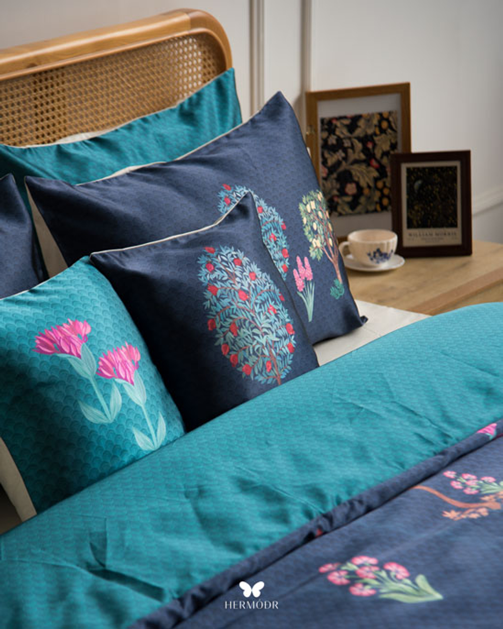 Комплект постельного белья двуспальный Chelcheragh Hermodr 8 предметов 130220285 Иран