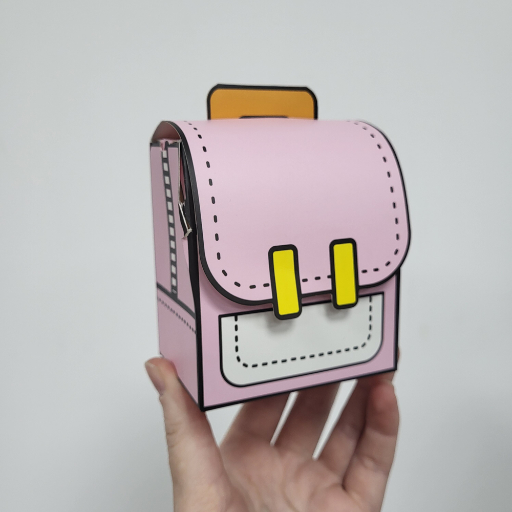 (ЛИКВИДАЦИЯ) Коробка Рюкзачок Розовый, 8,5*8*5,5 см