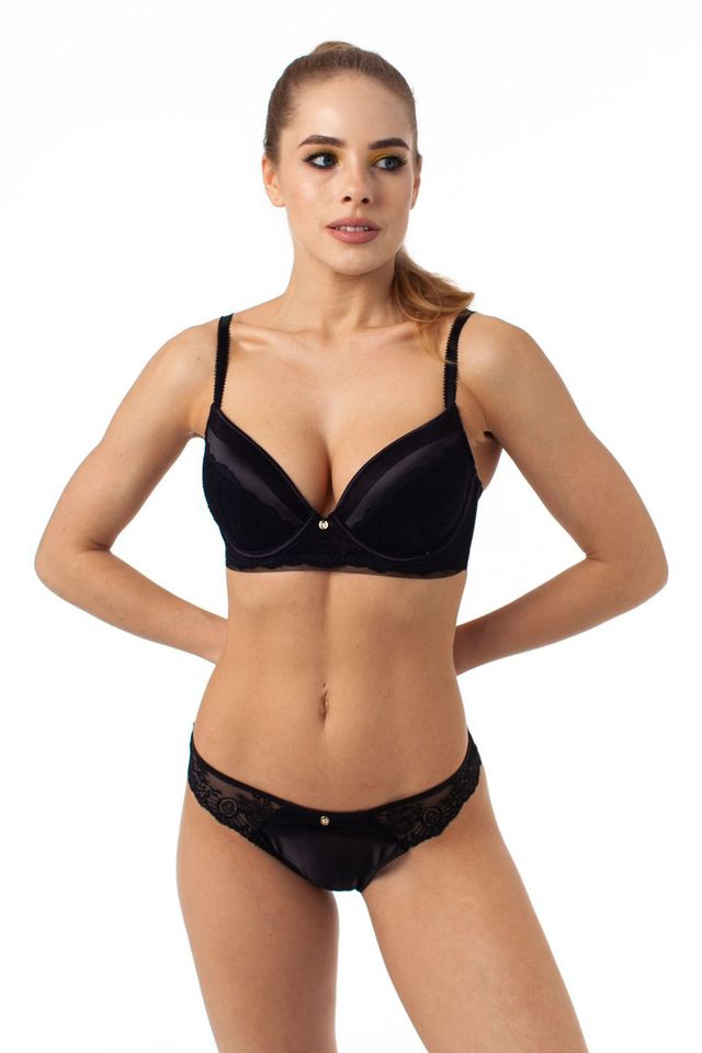 Бюстгальтер "пуш-ап" Opium черный