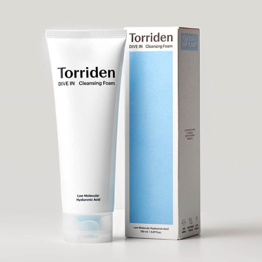 Torriden Dive on low molecular hyaluronic Гипоаллергенная пенка для умывания 150 мл