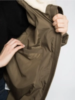 Куртка зимняя удлиненная с капюшоном