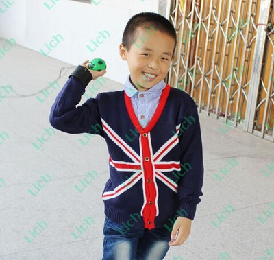 Кардиган детский с принтом британского флага