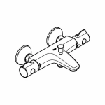 Смеситель для ванны Grohe Grohtherm 800 34576000 хром