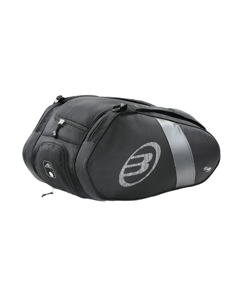 Сумка для падел Bullpadel Neuron Black 2025 Fede Chingotto, термокарманы и вентиляция