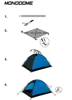 палатка High Peak Monodome XL (синий) 10164