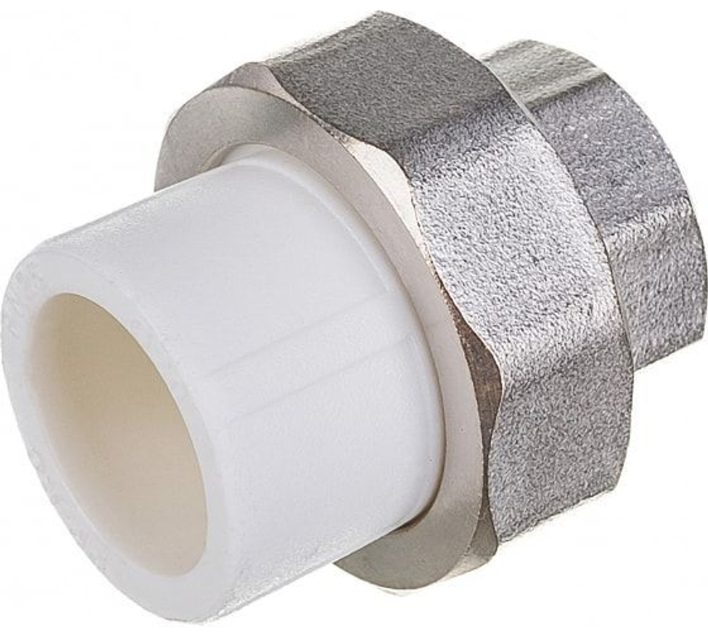 Муфта разъемная комбинированная PP-R 25х3/4" внутренняя резьба, американка белая, Valfex 10155020