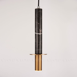 Подвесной светильник Cloyd CLARNET-A P1 / выс. 36 см - черн.мрамор (арт.10797)