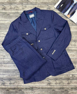 Льняной костюм Brunello Cucinelli