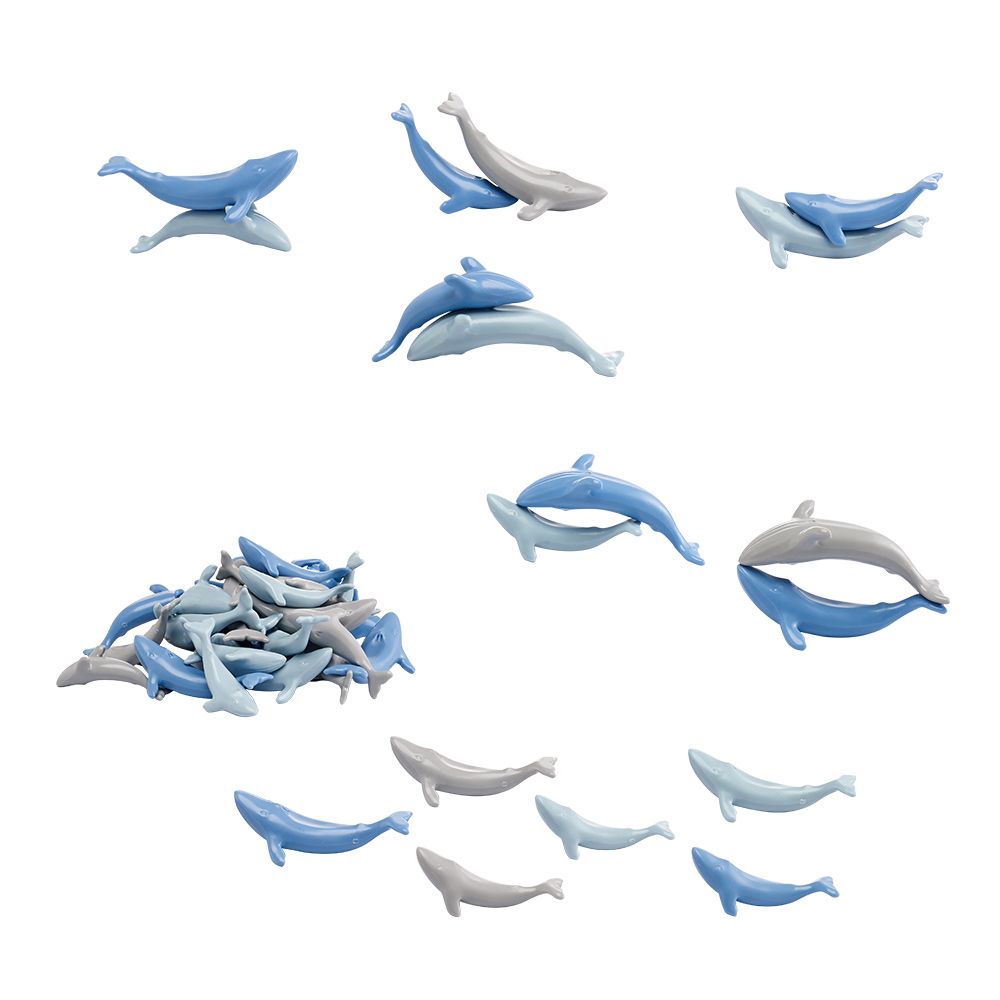 Материал счетный "Киты" (36 шт. 18 больших и 18 маленьких)