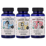 Legendairy Milk, набор для поддержки лактации, 3 флакона, 60 веганских капсул в каждом