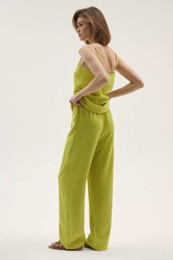 Брюки прямые лайм