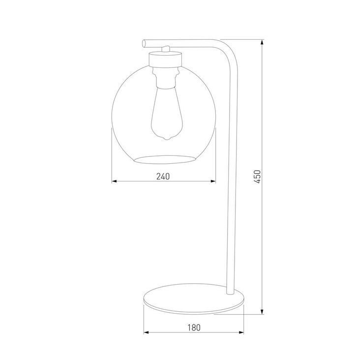 Настольная лампа TK Lighting 5102 Cubus Graphite