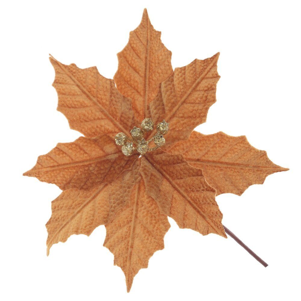 GAEM Цветок искусственный "Пуансеттия", L25 W25 H27 см, 2в.