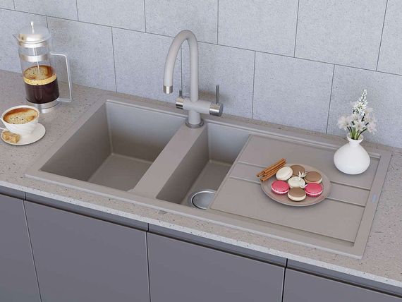 Мойка Kitagawa 100-2-GR Artceramic/leningrad grey(арт.4993804)