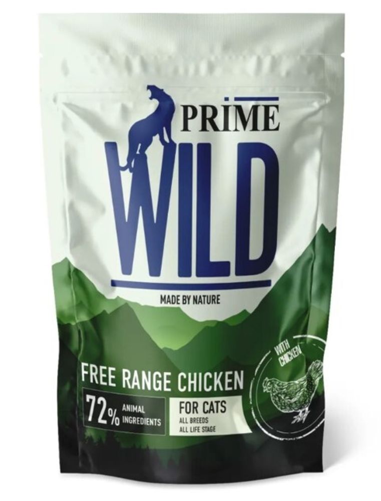 PRIME WILD GF FREE RANGE с курицей 500гр д/котят и кошек