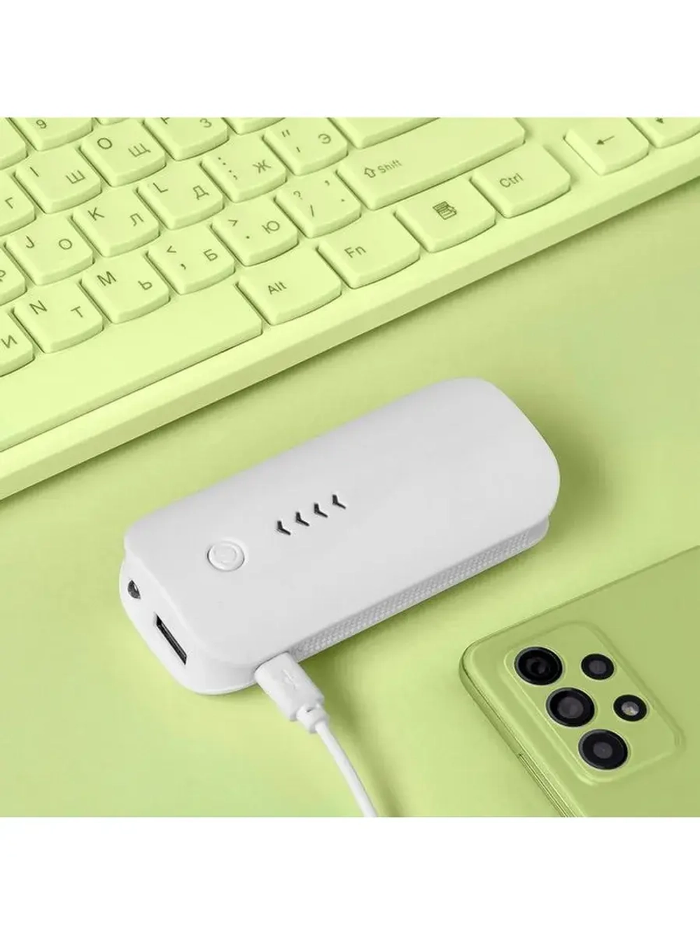 Внешний аккумулятор Luazon PB-18, 3600 мАч, USB, 1 А, индика