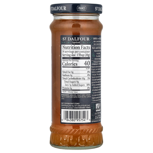 St. Dalfour, абрикосовая паста, 284 г (10 унций)