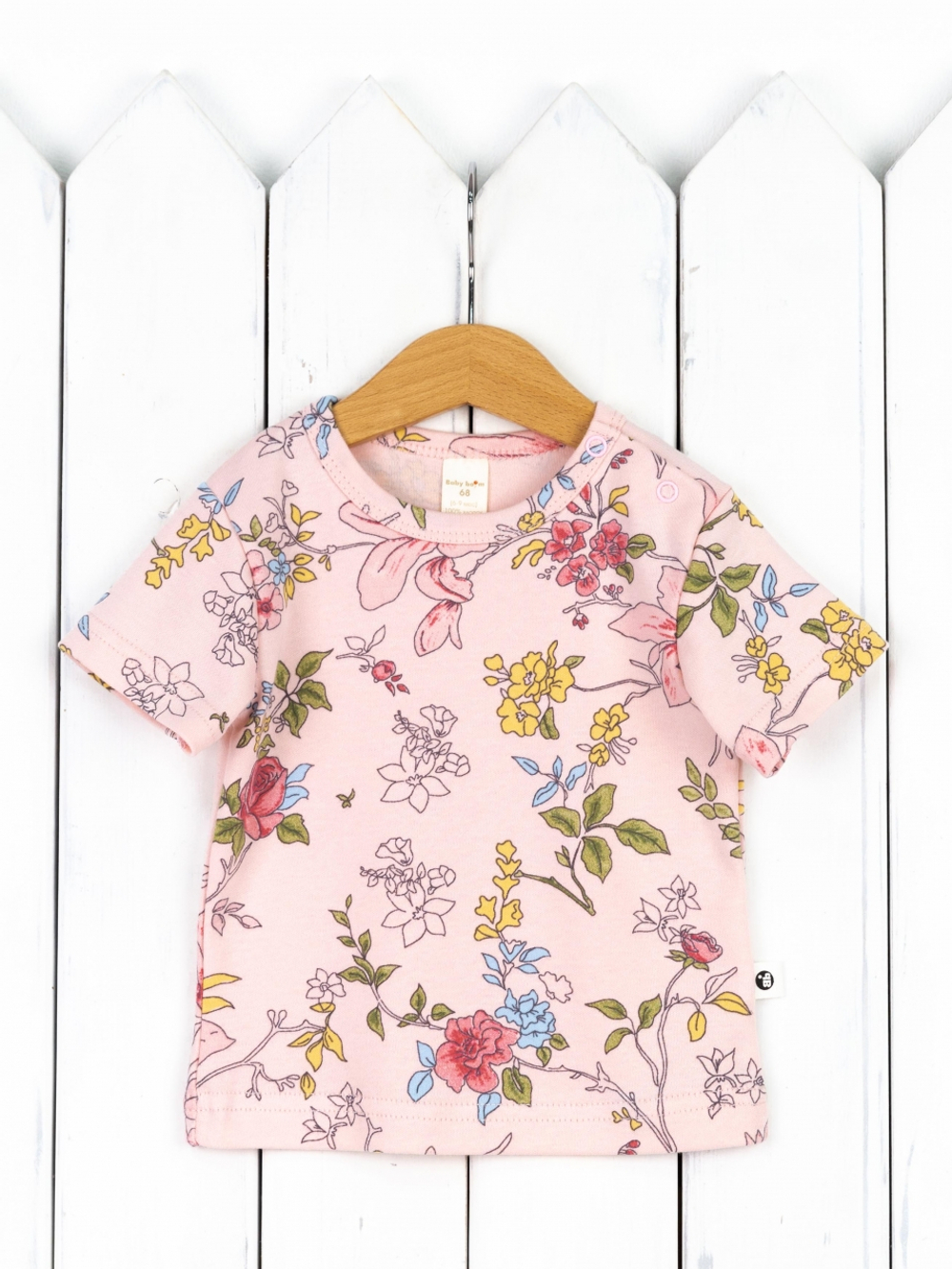 Футболка для девочки "АртНуво" розовая