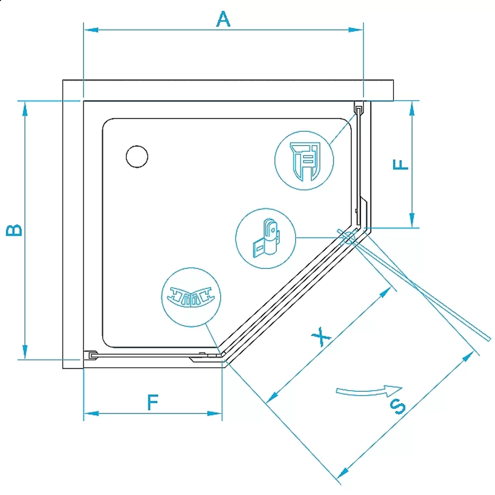 Душевая система RGW Shower Panels SP-6143-01 50140801-01 хром