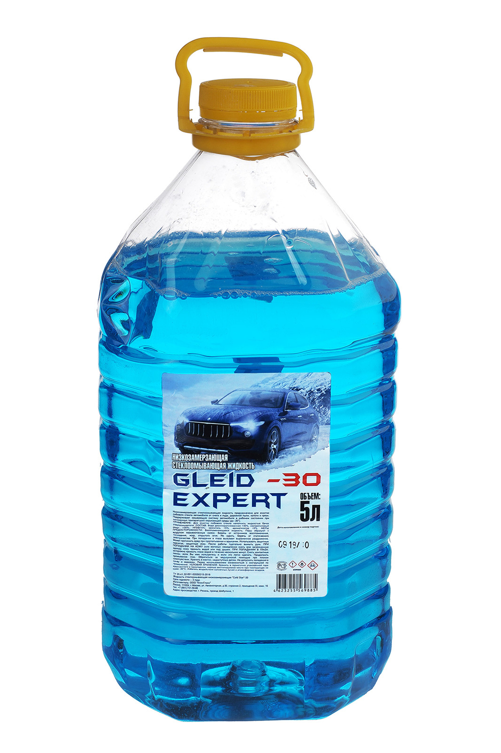 Омыватель стекол зимний 4.3 литров температура замерзания -30