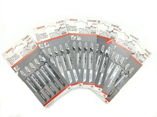 Пилка для лобзика T101B по дереву, сталь HCS, длина 100 мм, уп. 5 шт.