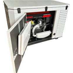 A-iPower A11000EAX бензиновый генератор в зимнем кожухе 1700SS RAL 7035 с блоком АВР 400В/100А (8 pin) 129118/29111