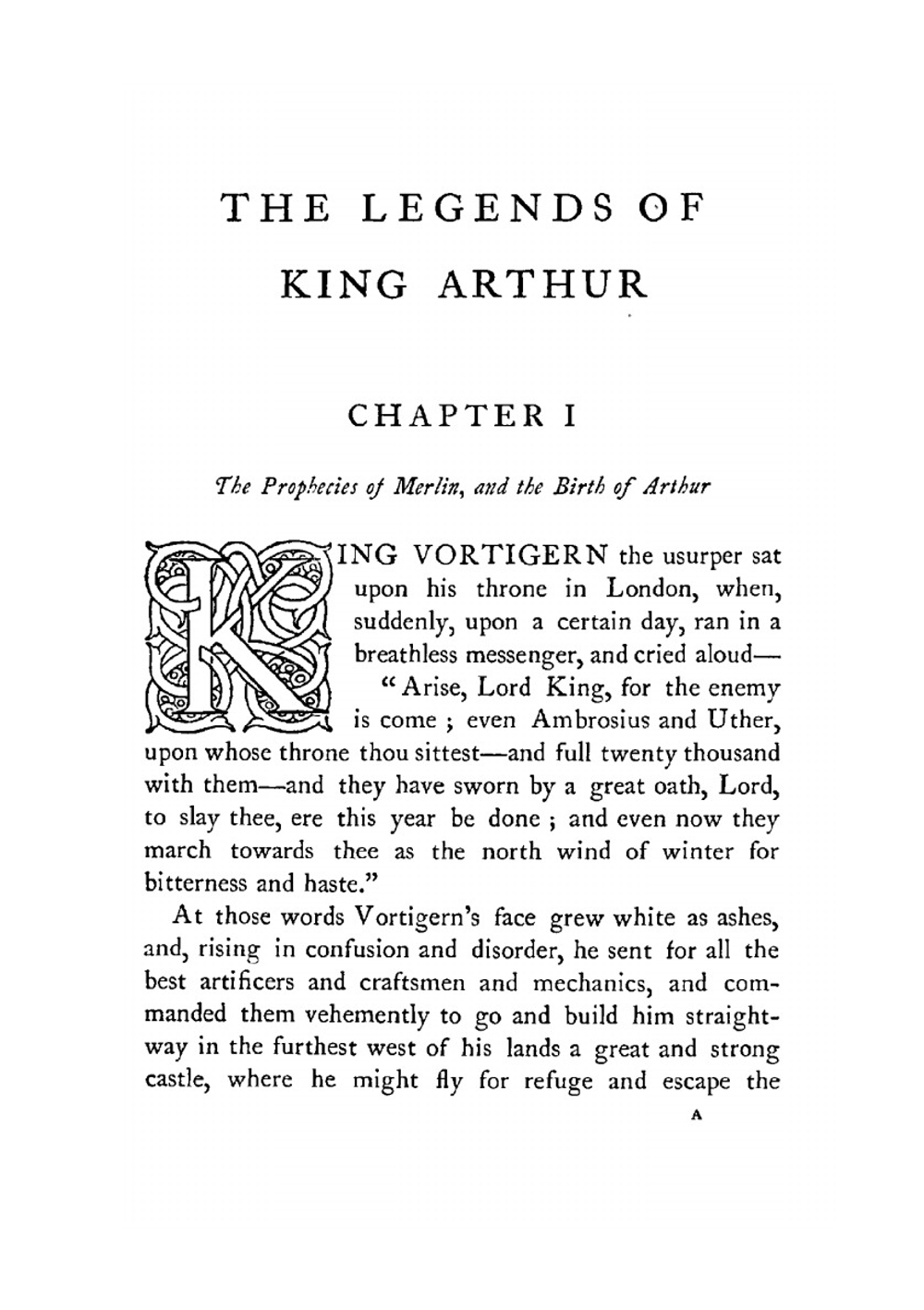 The legends of King Arthur and his knights | J. Knowles