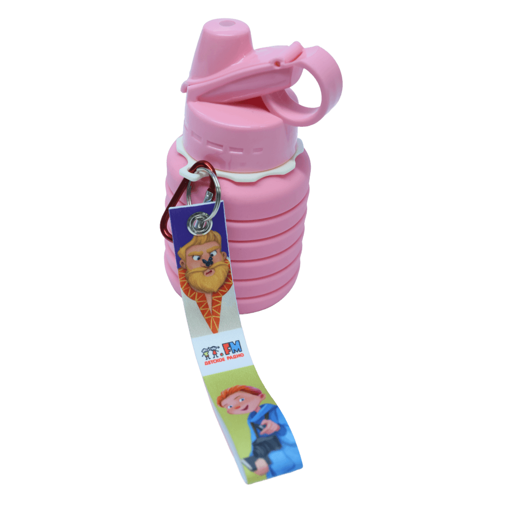 Бутылка для воды складная «Детективное агентство ХРУМ»